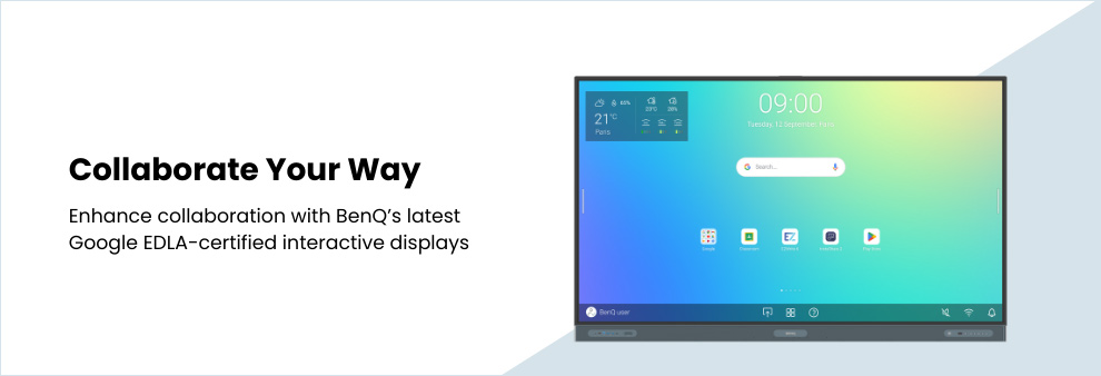 BenQ coporate interactive displays hero